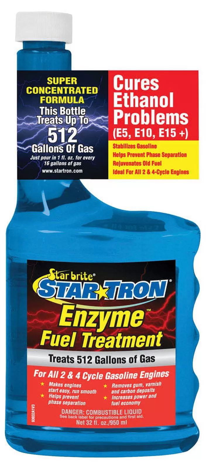 1 Pc. Star Brite Star Tron Gasoline Fuel Treatment 32 Oz