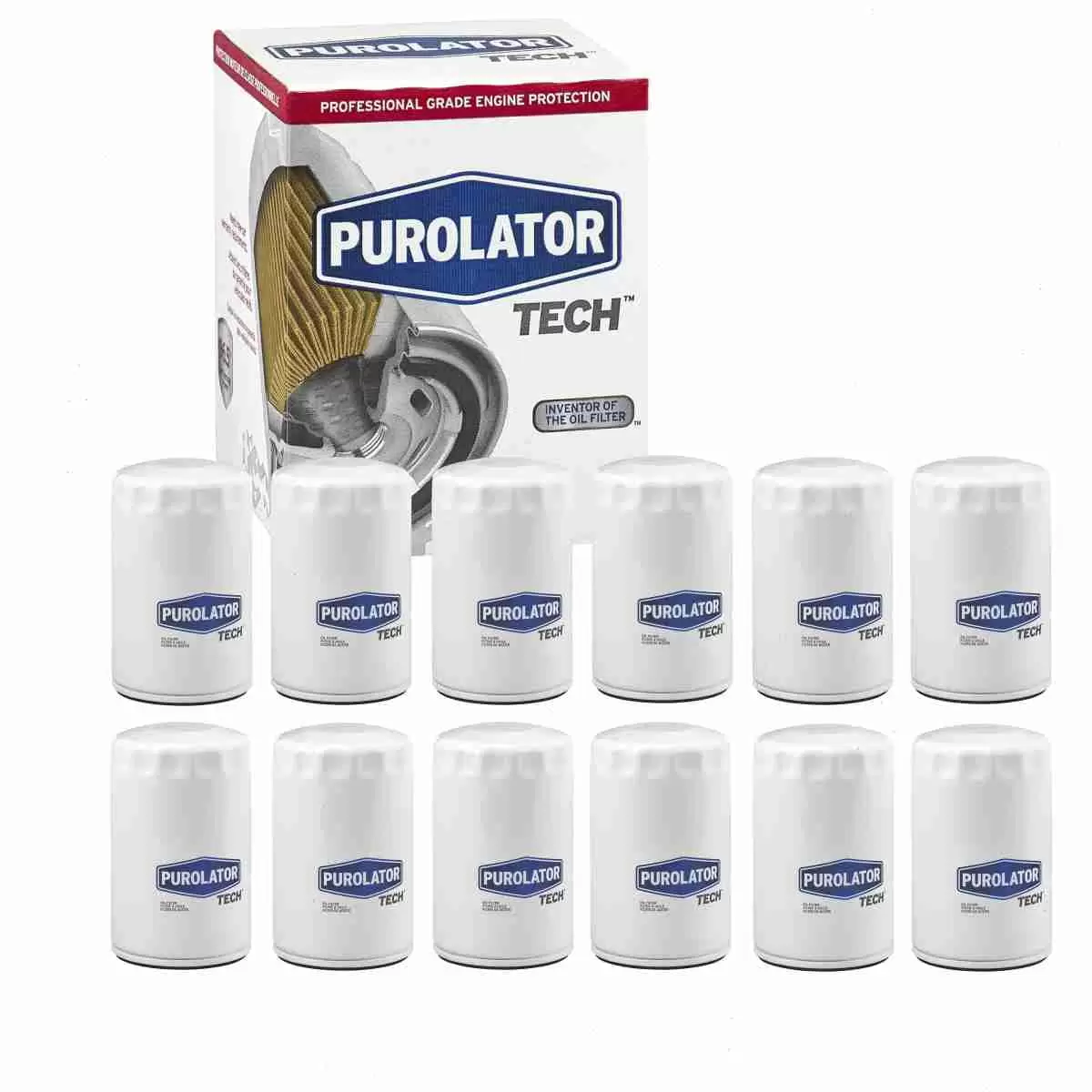 12 pc Purolator TECH TL20252 Engine Oil Filters for 0-451-103-009 0-451-103-013 0-451-103-033 0-451-103-046 0028 115351 028 115 351 030 115 561D 034 115 561A 035 115 561 035 115 561G 037 115 561A 037