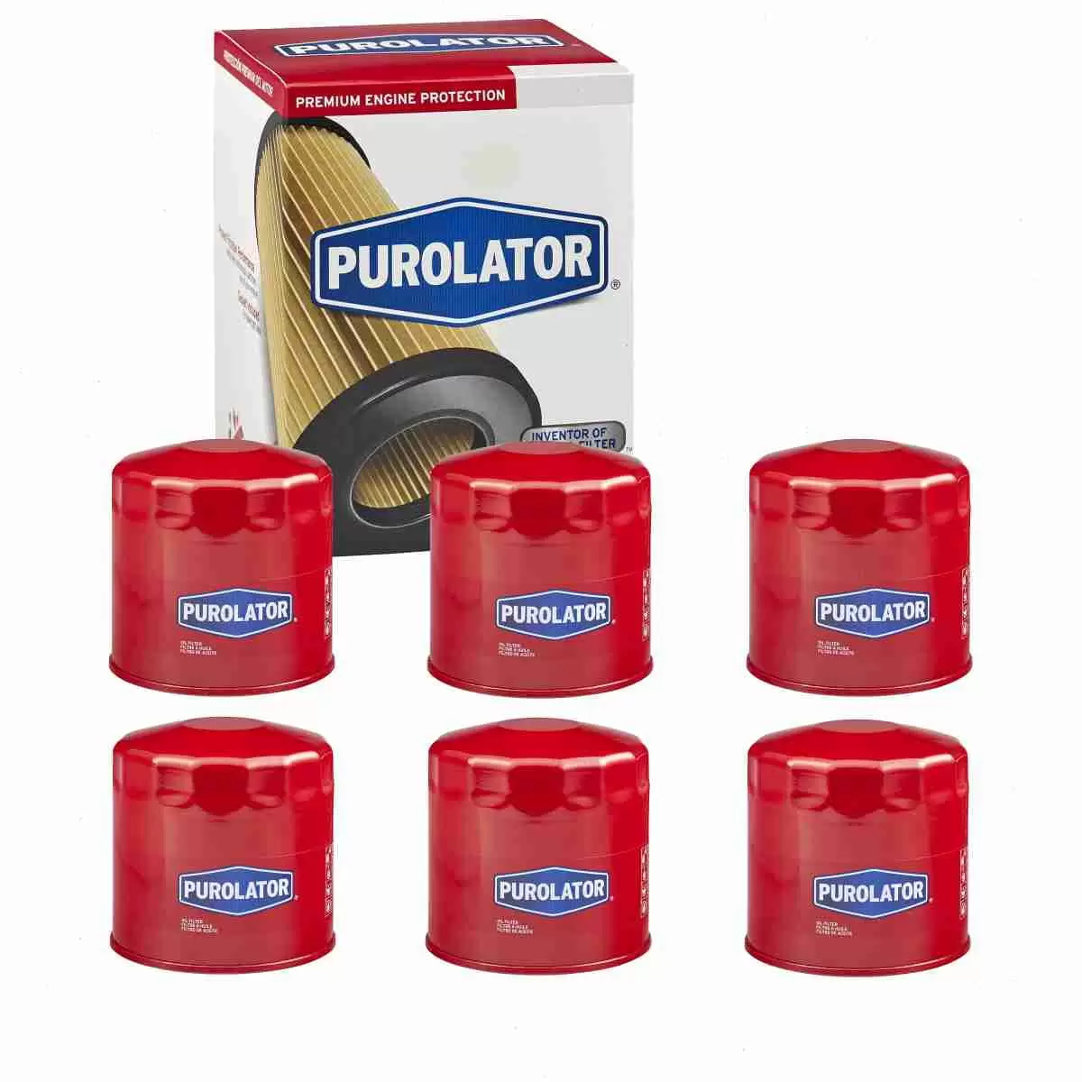 6 pc Purolator L24651 Engine Oil Filters for 159 61372 Oil Change Lubricant Filters Fits select: 1994-2014 FORD F150. 2008-2012 DODGE RAM 1500