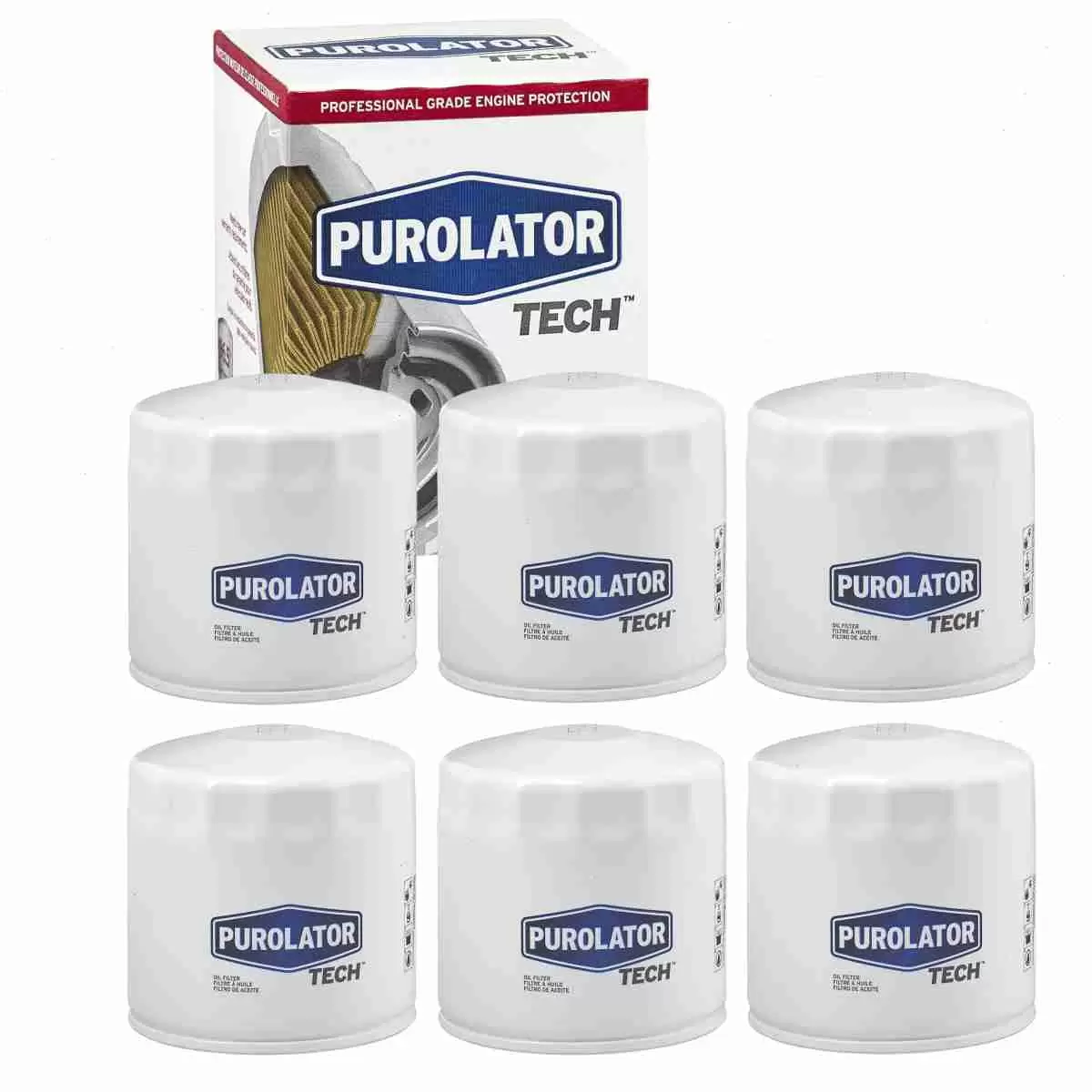 6 pc Purolator TECH TL14670 Engine Oil Filters for 0-451-103-004 0-451-103-005 0-451-103-011 0-451-103-012 0-451-103-025 0-986-452-003 0-986-452-903 00120-00005 00120-00007 0141-15-11-10