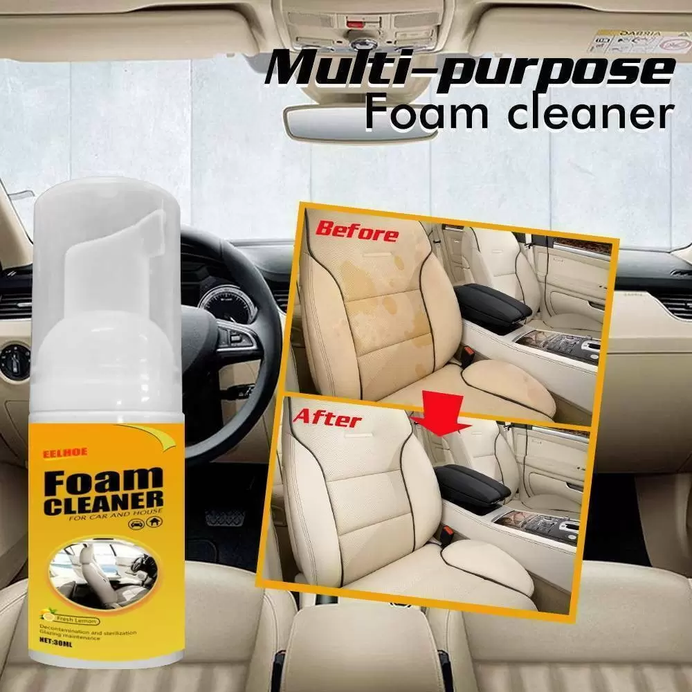 30ML Car Cleaner Foam Wax Shampoo Sofa Seat Upholstery Carpet Dry Stain Remover