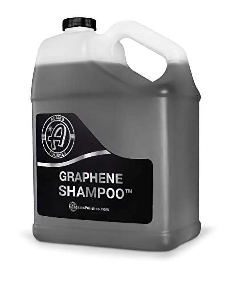 Adam's Graphene Shampoo Gallon - Graphene Ceramic Coating Infused Car Wash Soap - Powerful Cleaner & Protection In One Step - pH Neutral. High Suds For Foam Cannon. Foam Gun. Or Detailing Bucket