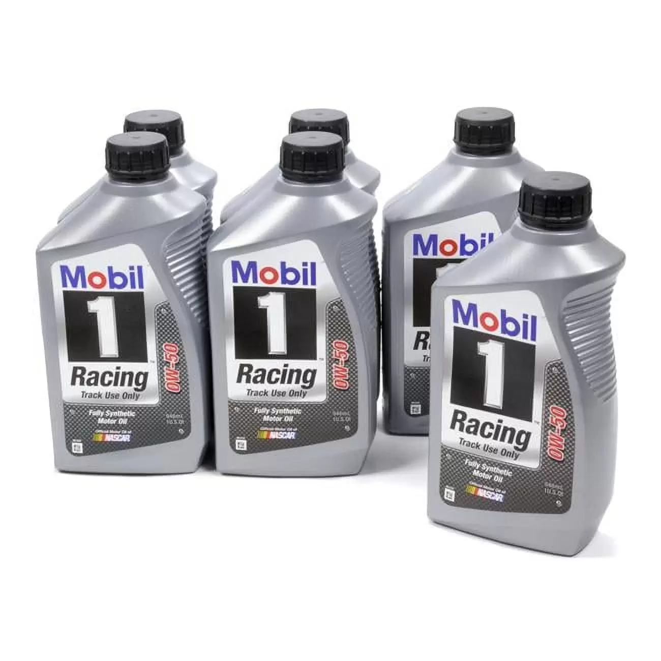 Mobil 1 104145 Racing Engine Oil 0W50 1 Quart Bottles Set of 6