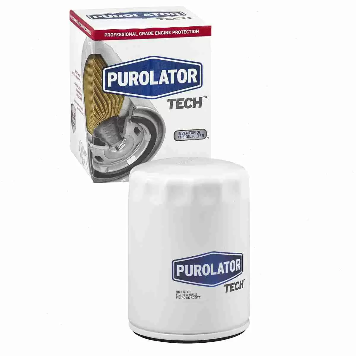 Purolator TECH Engine Oil Filter compatible with Nissan D21 2.4L 3.0L L4 V6 1986-1994