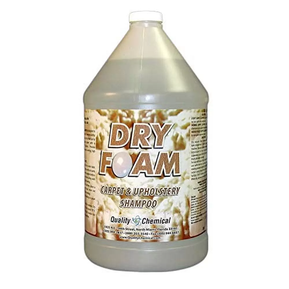 Quality Chemical Dry Foam Carpet and Upholstery Shampoo / 1 gallon (128 oz.)