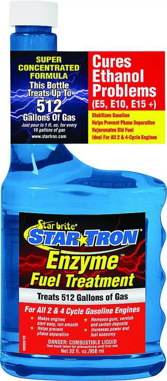 Star Brite 93032 32 Ounce Gas Add Treats 512 Gallons.Each