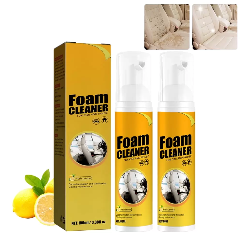 Car Magic Foam Cleaner. Multi-Purpose Foam Cleaner. Foam Cleaner All Purpose. Foam Cleaner for car. Powerful Stain Removal Kit (100ml. 2pcs)